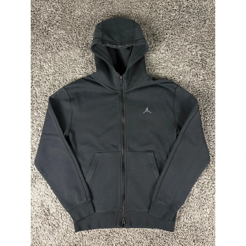 Jordan Sport Dri-FIT Mens Full Zip Hoodie Black Jumpman Sweatshirt XS